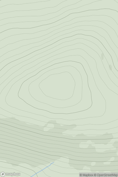 Thumbnail image for Meall an Fhuarain [Loch Broom to Strath Oykel] showing contour plot for surrounding peak